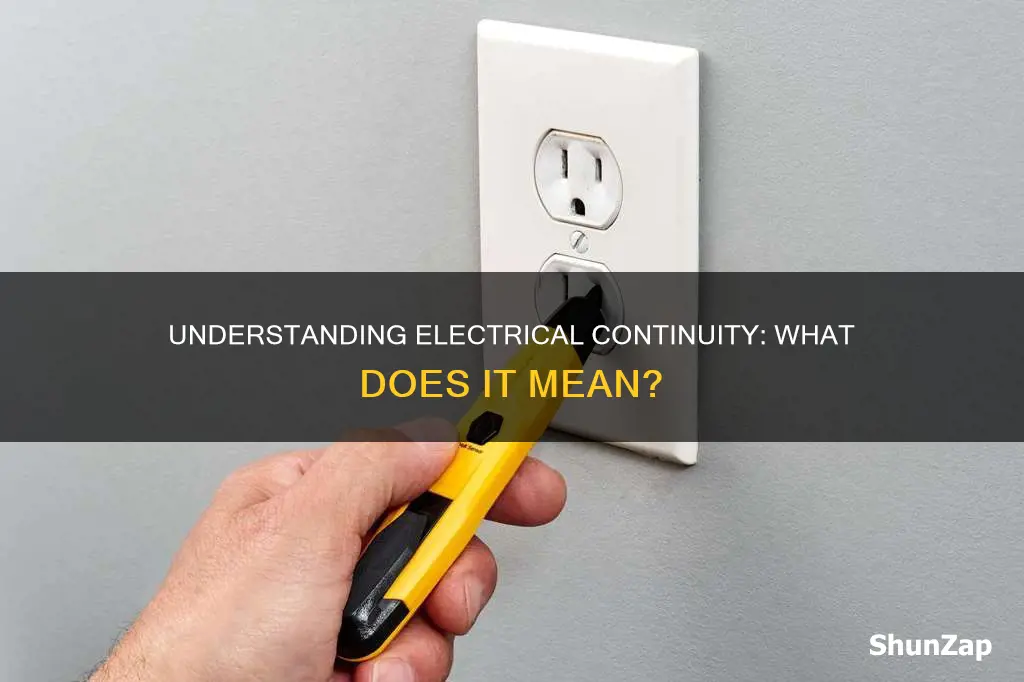 what does electrical continuitu mean