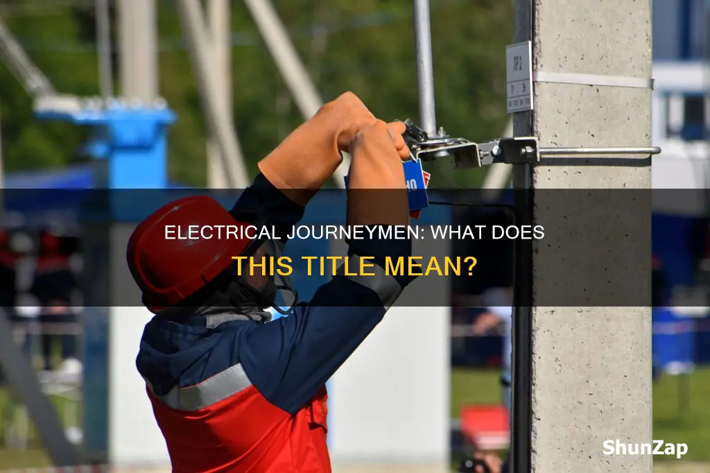 what does electrical journeyman mean