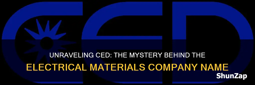 what does electrical material company named ced mean