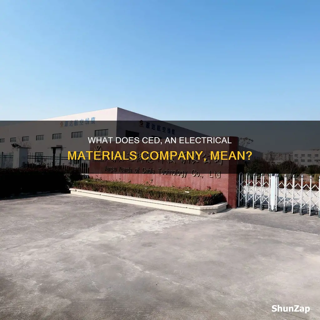 what does electrical material company named ced mean