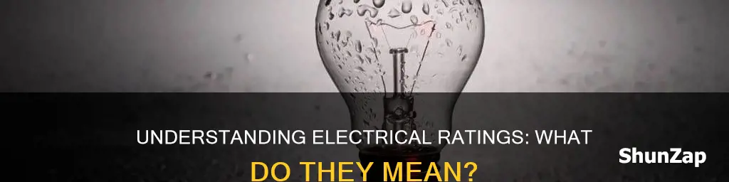 what does electrical rating mean