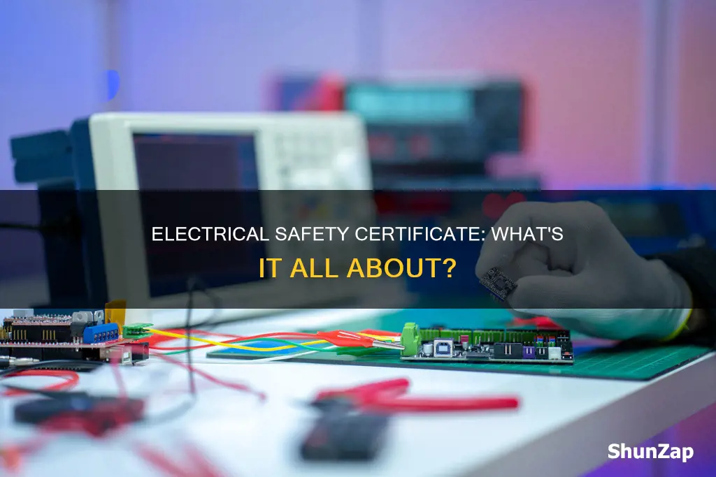 what does electrical safety certificate look like
