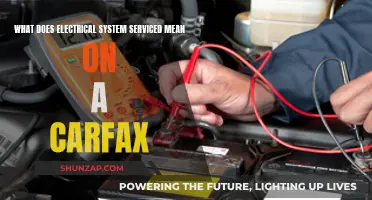 Electrical System Servicing: Carfax's Meaning and Your Car's Health
