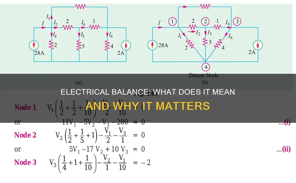 what does electrically balanced mean