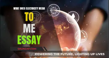 Electricity's Impact: Powering My Life and Dreams