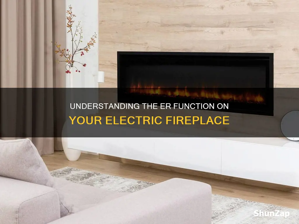 what does er mean on electric fireplace