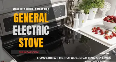 Troubleshooting Guide: GE Stove Error F4