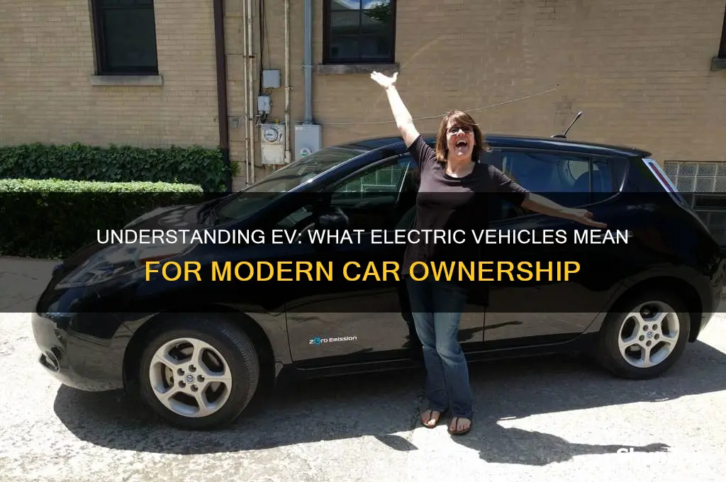 what does ev mean for electric cars