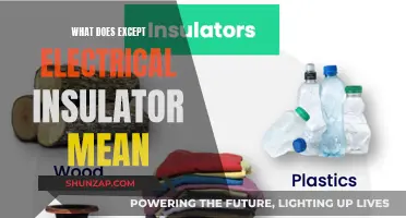 Electrical Insulator: What Does 'Except' Mean?