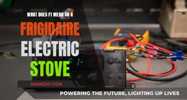 Understanding the F1 Code on Your Frigidaire Electric Stove