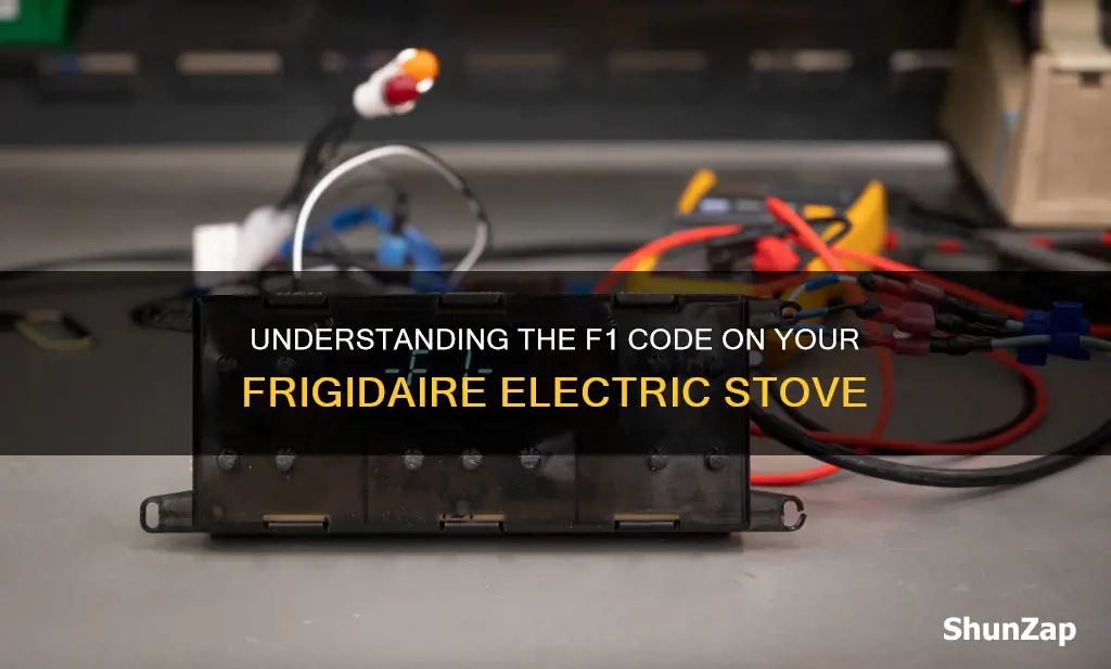 what does f1 mean on a frigidaire electric stove