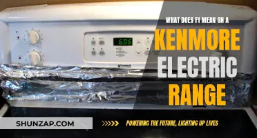 Understanding the F1 Function on Your Kenmore Electric Range