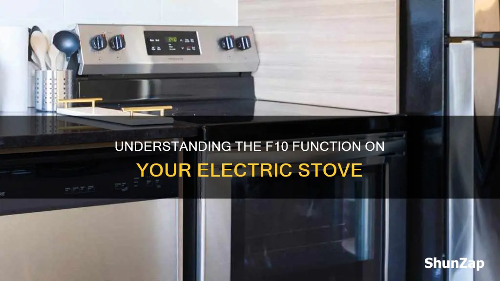 what does f10 mean on electric stove