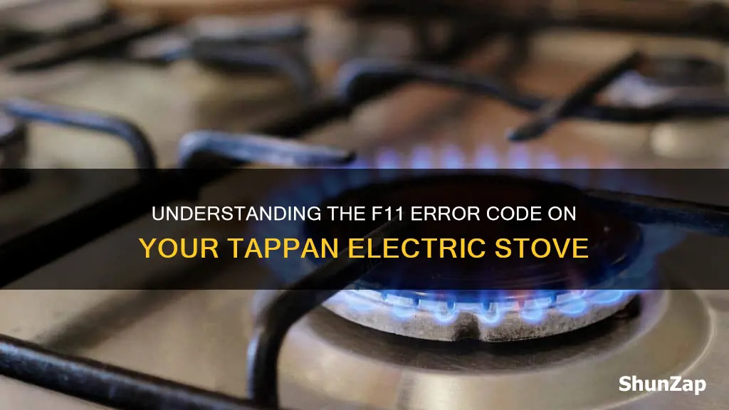 what does f11 means on a tappan electric stove