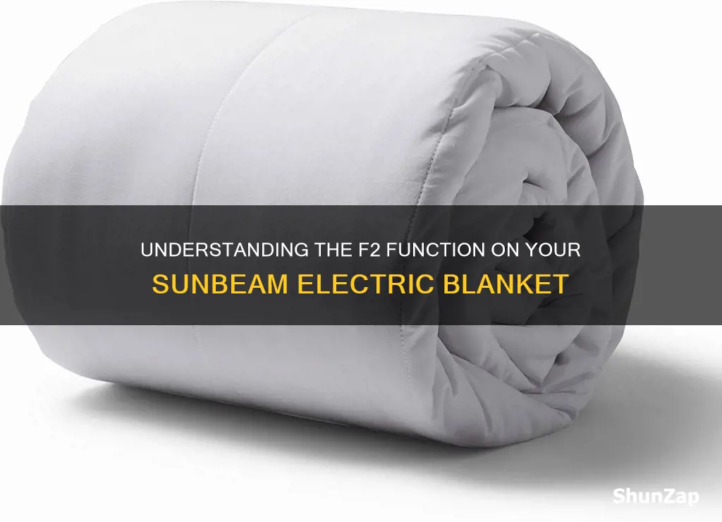 what does f2 mean on a sunbeam electric blanket