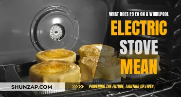 Understanding the F9 EO Error on Your Whirlpool Electric Stove