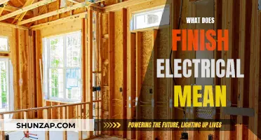 Electrical Work: Understanding the Finishing Touches