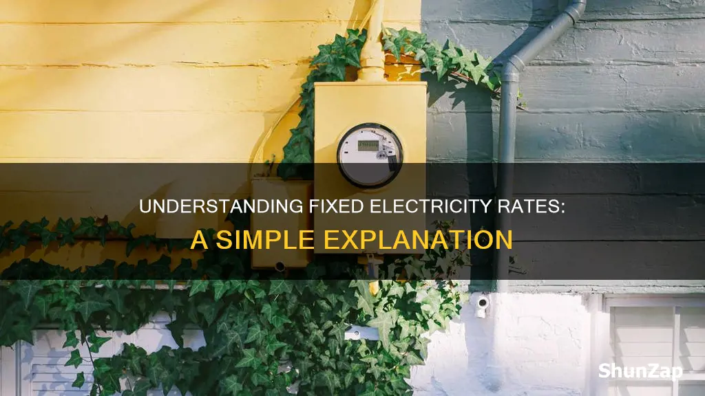 what does fixed electricity rate mean