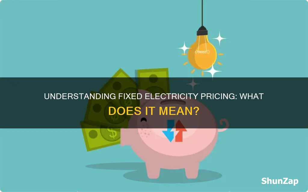 what does fixed price on electricity mean
