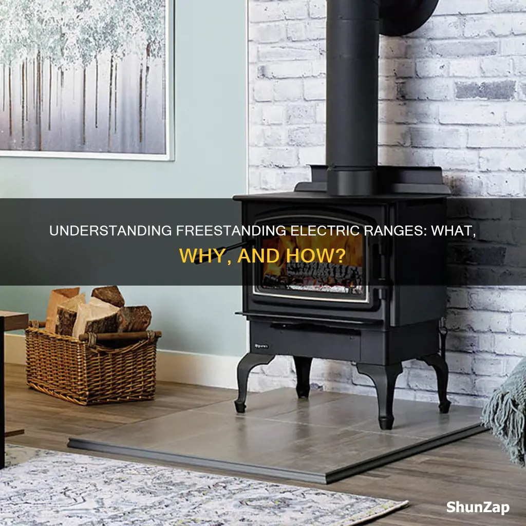 what does free standing electric range mean
