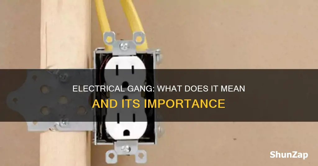 what does gang mean electrical