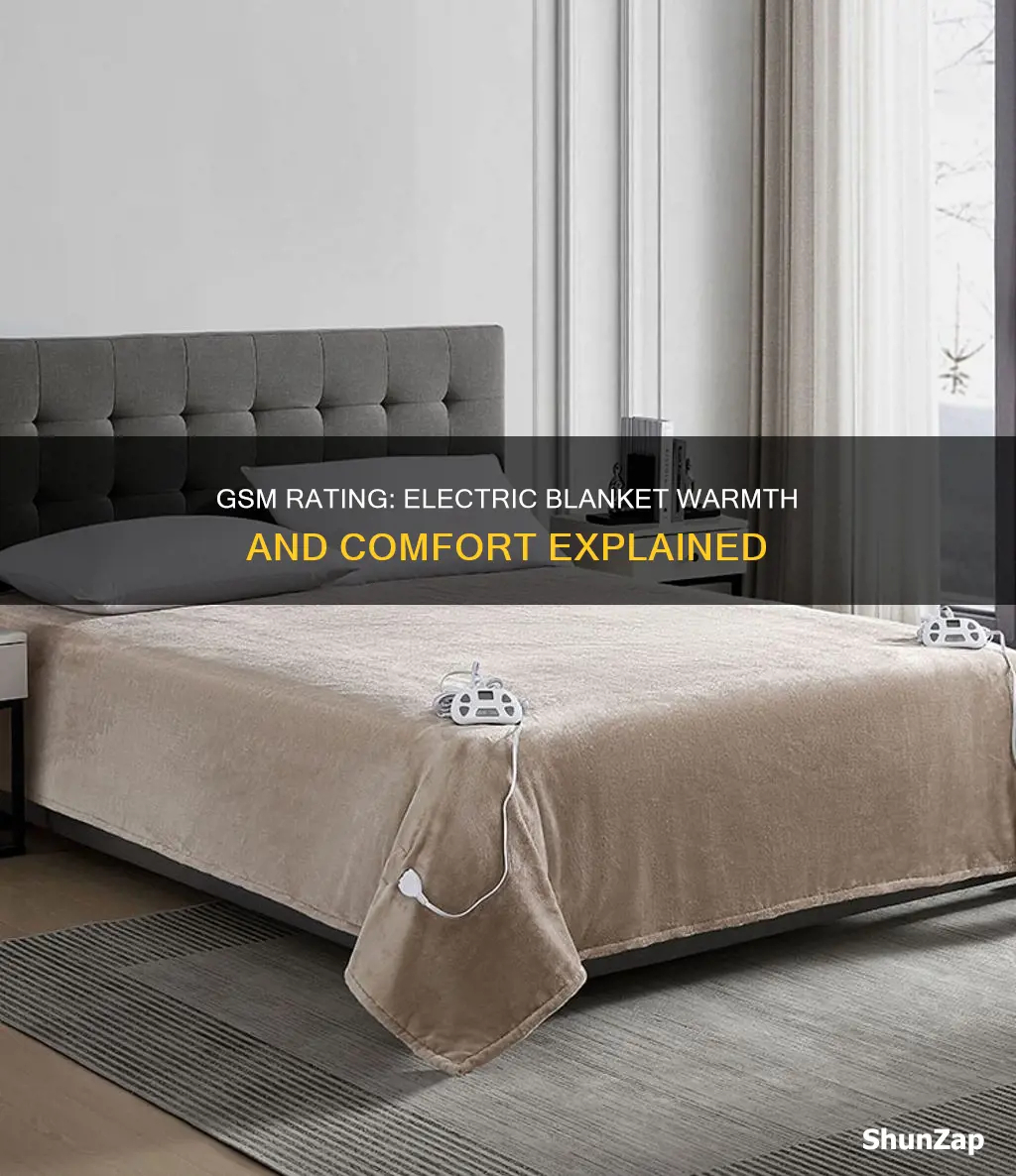what does gsm rating mean for electric blanket