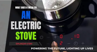 Understanding the Functionality of 'H' on Your Electric Stove