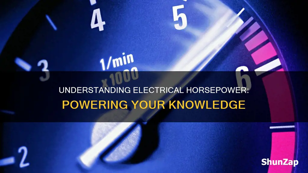 what does horsepower mean in electrical terms