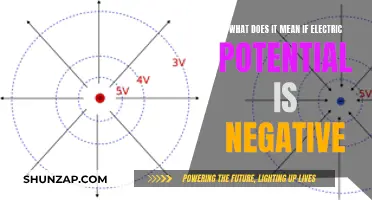 Understanding Negative Electric Potential: What Does it Mean?