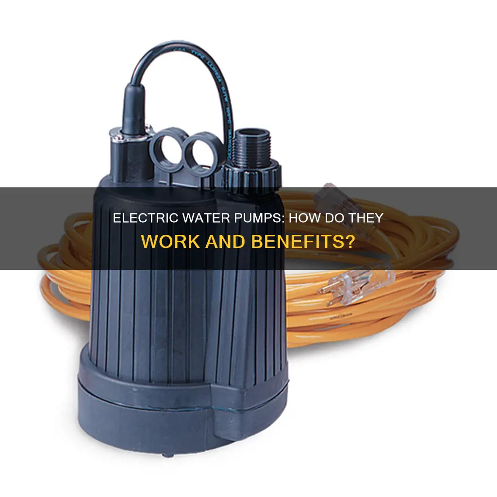 what does it mean if its electric water pump