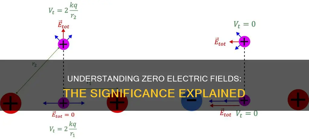 what does it mean if the electric feild is 0