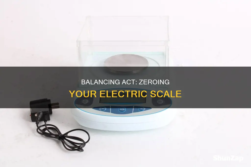 what does it mean to zero an electric balance