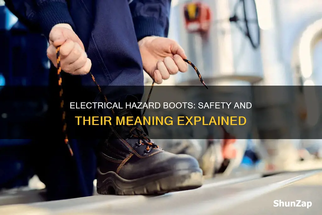 what does it mean when boots say electrical hazard