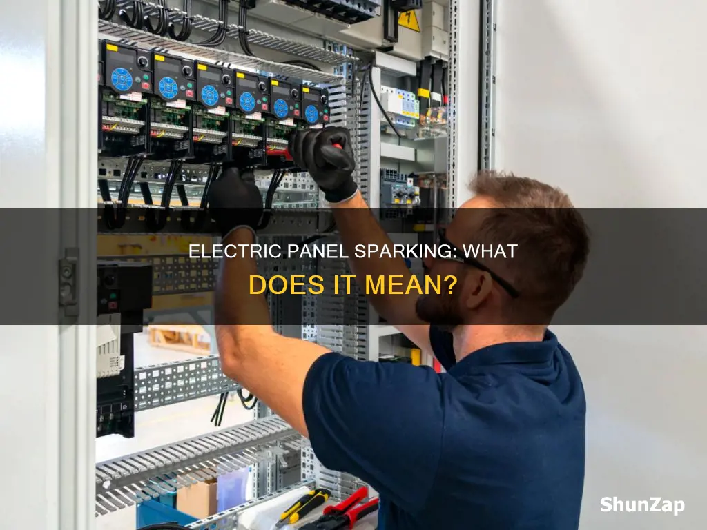 what does it mean when the electric panel sparks