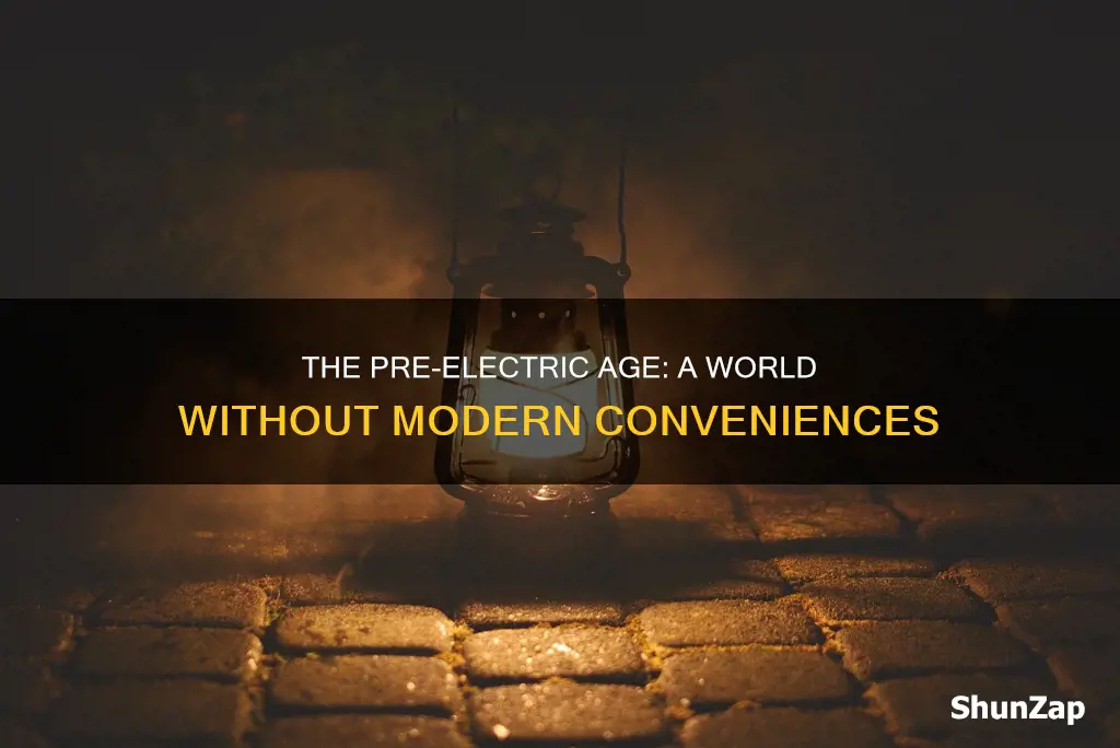 what does it mean you were something before electricity