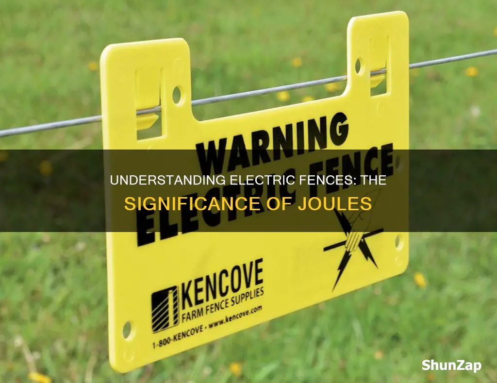 what does joules mean in electric fence