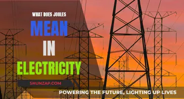 Understanding Electricity's Energy Measurement: Joules