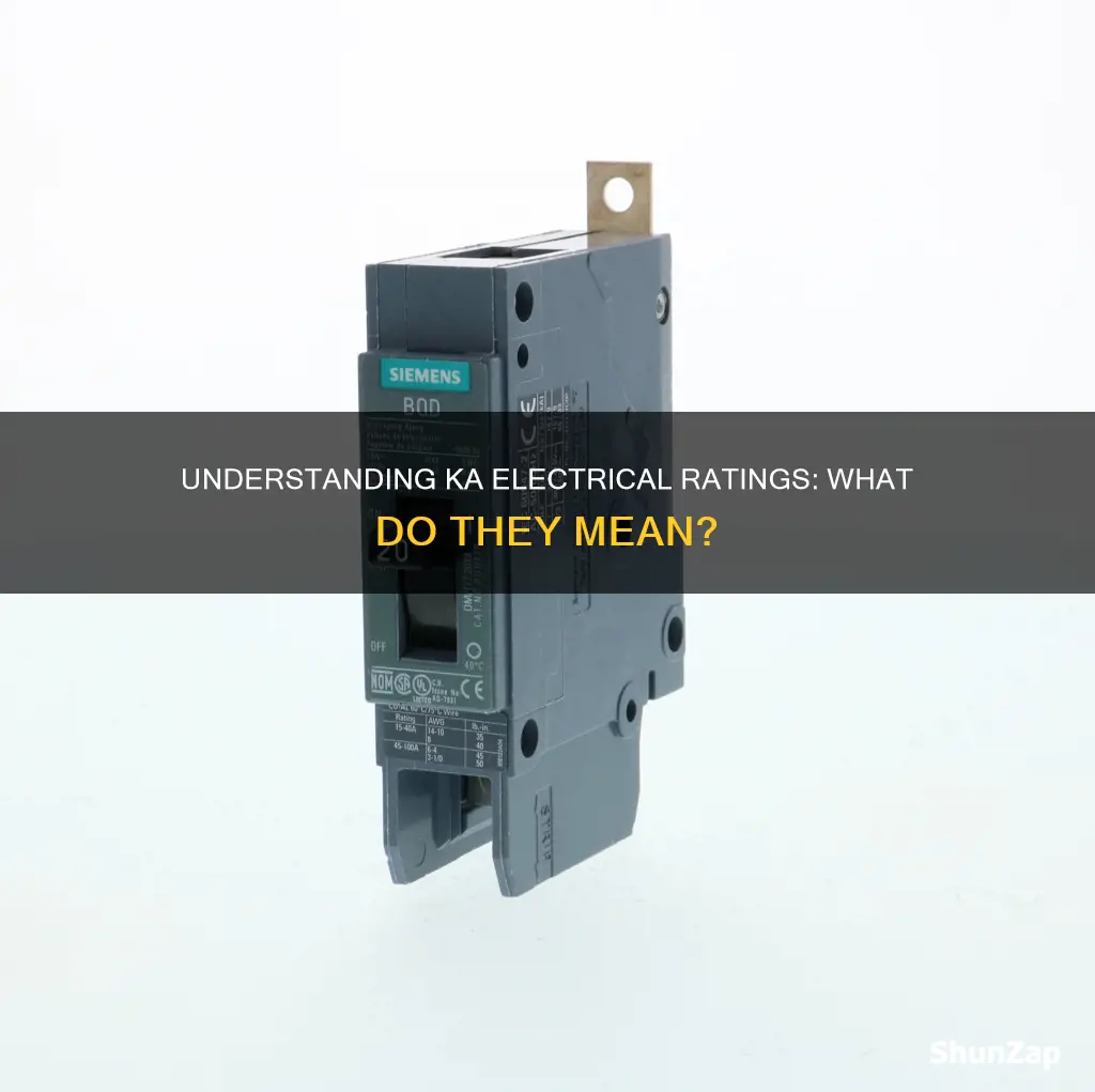 what does ka electrical rating mean