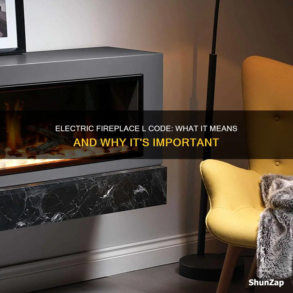 what does l mean on electric fireplace