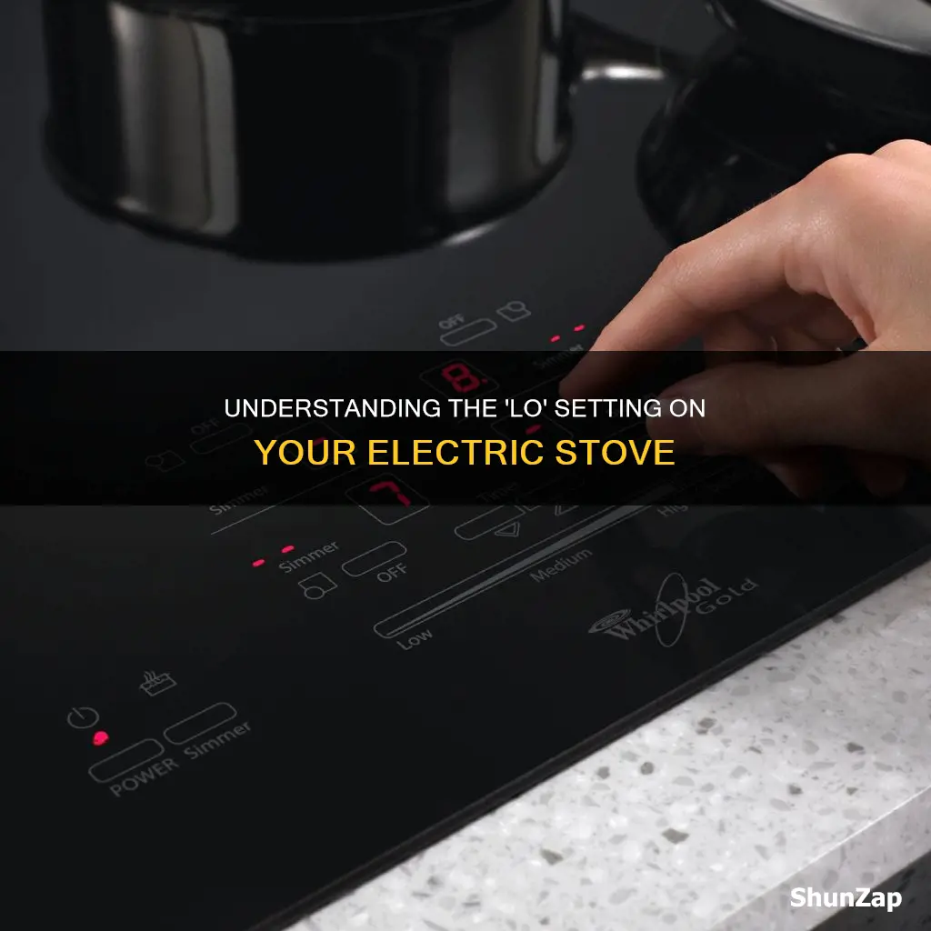 what does lo mean on an electric stove