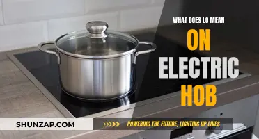 Understanding Electric Hob's 'Lo' Setting: Power and Usage