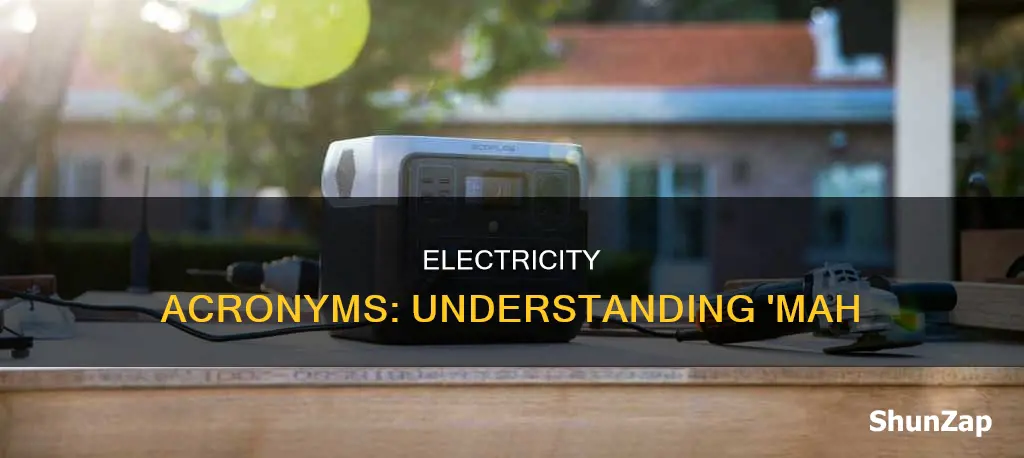 what does mah stand for in electricity