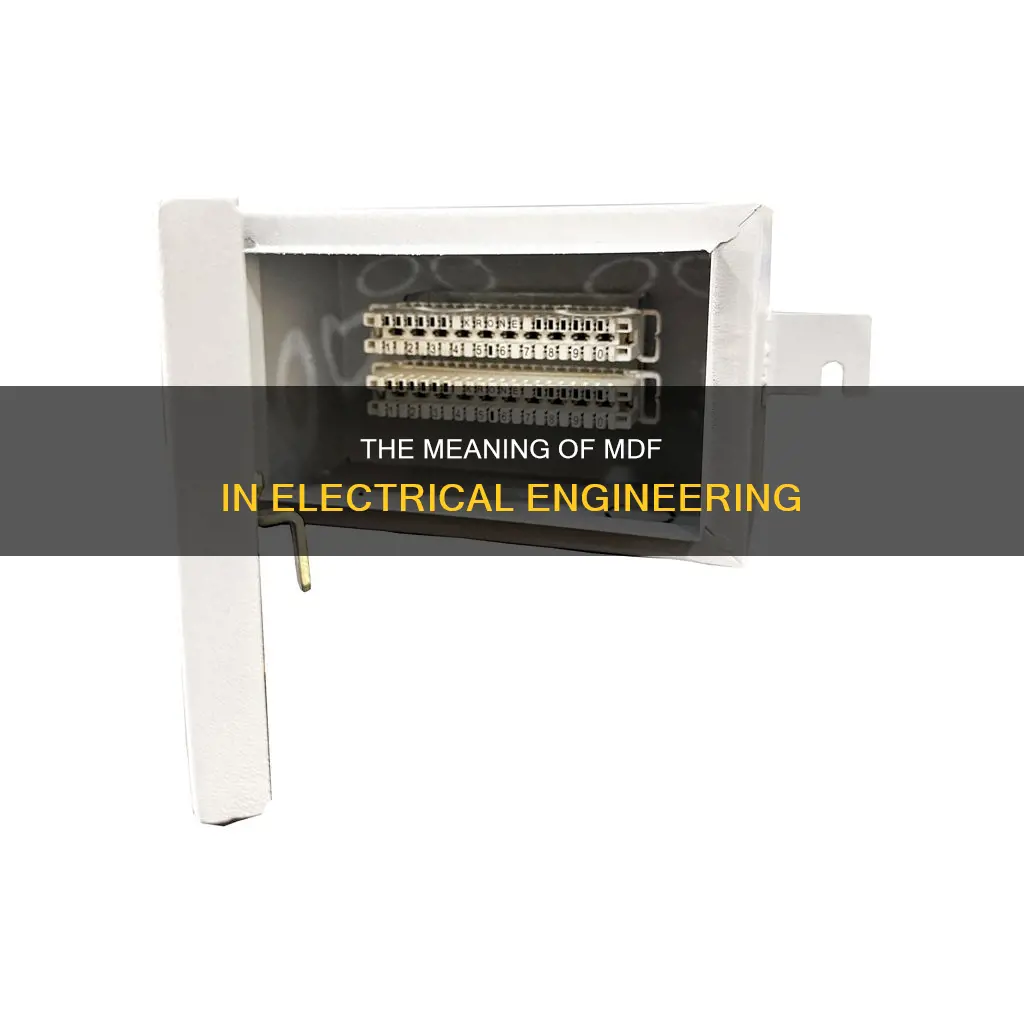 what does mdf stand for in electrical