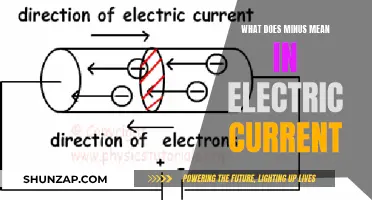 Understanding Electric Current: The Significance of Minus Sign