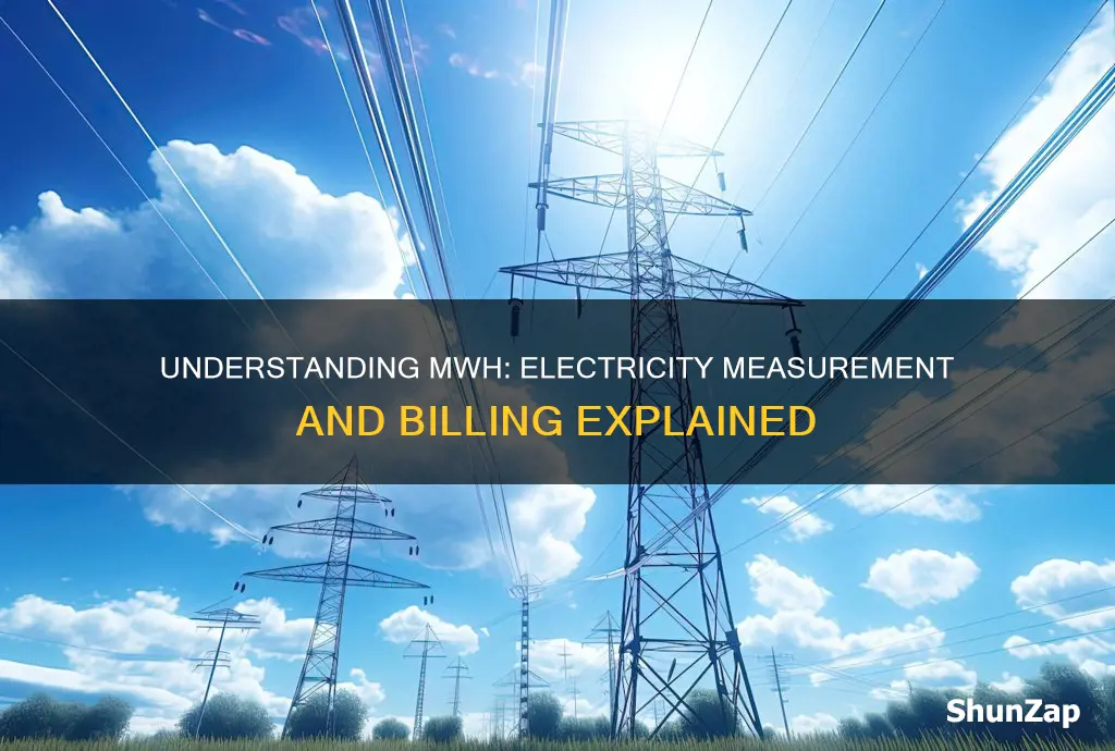 what does mwh mean in electricity