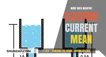 Understanding Negative Electric Current: What Does It Mean?