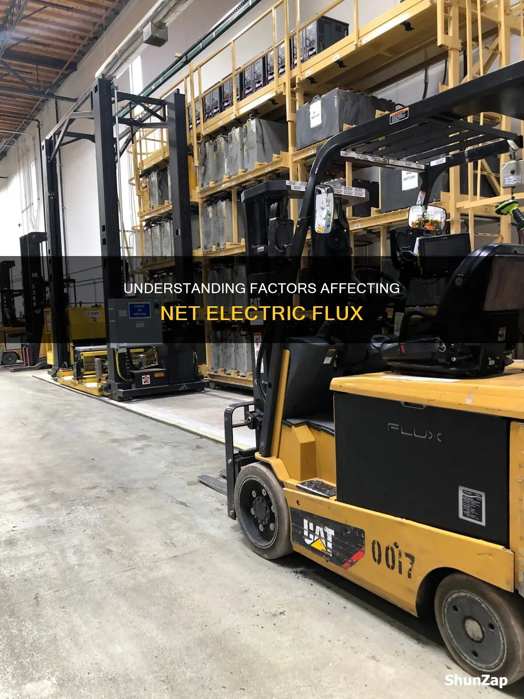 what does net electric flux depend on