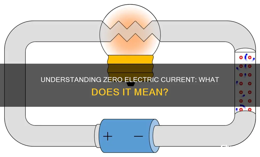 what does no electric current mean