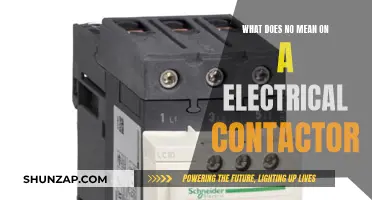 Understanding the Meaning of 'NO' on Electrical Contactor Schematics