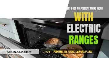 Understanding Electric Ranges' No Preheat Mode Feature